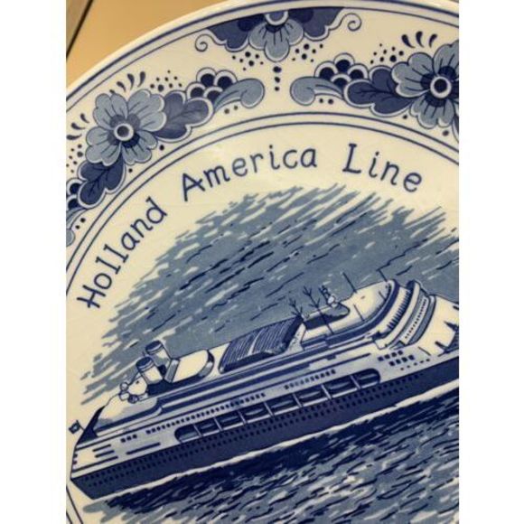 Holland America Line Cruise Ship Dinner Plates Custom Design Set of Four - Picture 10 of 11